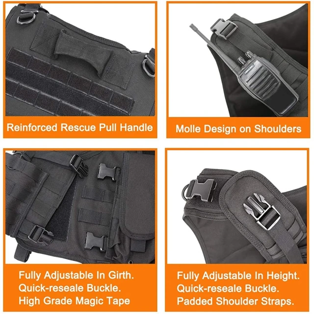 Hot Selling Outdoor Tactical Equipment Vest for Men Breathable Tactical Hunting Vest Wear-Resistant Training Vest Outdoors Adjustable Weighted Vest for Men Training Weighted workout vest Training security vest