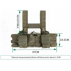 Easy Chest Vest Training Paintball Vest Use Independently or Disassembled  high-quality Adjustable Sports Training outdoors Breathable Training Vest    Adjustable multifunctional Training Vest Hunting Clothes lightweight Vest