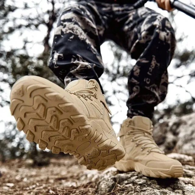 Wear-resistant Man Tactical Boots Oxford Casual Shoes Hiking Male Sneakers Sports and Leisure Loafers Platform Sports Boots Lightweight Hiking Sports Training Outdoor Tactical Fashionable Boots Casual Comfortable Hiking multifunctional Oxford Boots