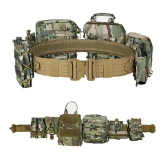 Tactical Waist Bag Comfort Tactical Belt with Pouches Hunting Equipment Polyester Wallet Waterproof Outdoor Tactical Bag Pack  Men Wear-resistant Pants Shorts Elastic Braided Stretch Men Golf Casual Jeans Belts Woven Nylon Work Tactical Belts