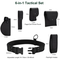 Adjustable Modular Equipment Security Utility Tactical Belt with Components  Pouches Practical Tactic Waist Belt  Accessories Adjustable Oxford Cloth Utility Belt Adjustable Heavy Duty Tactical Belt for Daily Commuting Hunting Training Belt