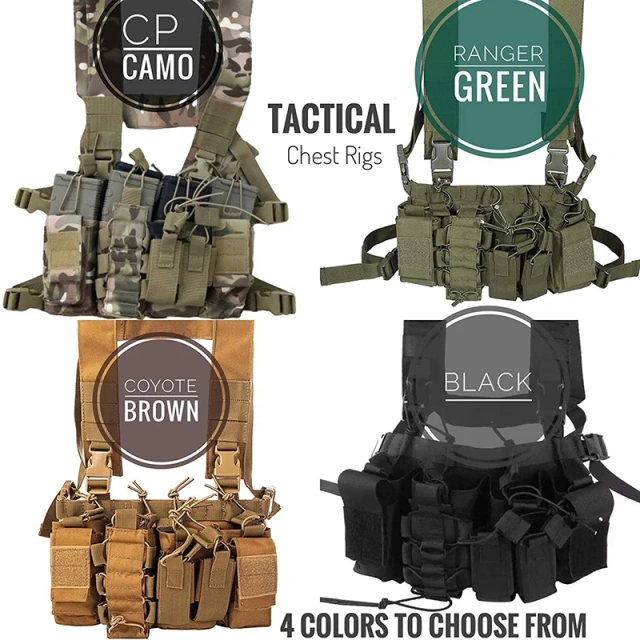 Hot Selling Training Chest Rig Vest Multifunctional Tactical Training Vest Wear-Resistant Tactical Vest for Training  Sports Training equipment security vest Lightweight Vest Adjustable Training durable outdoors security Training vest
