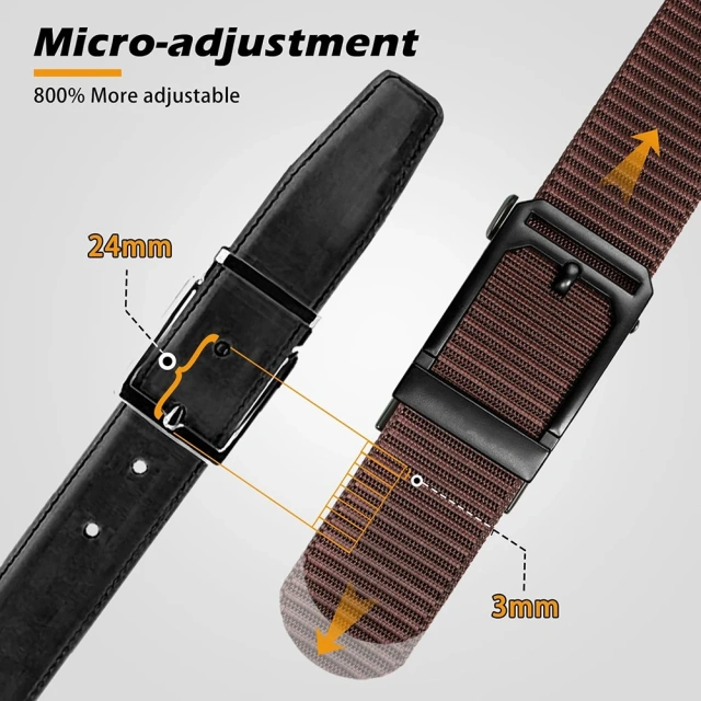 Adjustable Training Nylon Web Work Belt with Automatic Slide Buckle Adjustable Men's Ratchet Tactical Belt  High Quality multifunctional Duty Belt Double Snaps Security Tactical Belt Equipment wear-resistant Belts Accessories