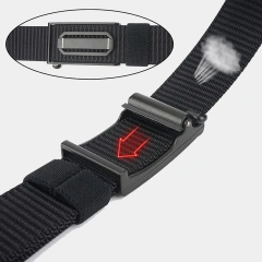 High Quality Men's Ratchet Belt Nylon Tactical Adjustable Training Hiking Rigger Extra Thick Webbing Belt  Lightweight Durable Nylon Canvas Plastic Buckle Belt Travel Adjustable Nylon Web Slide Tactical Belts