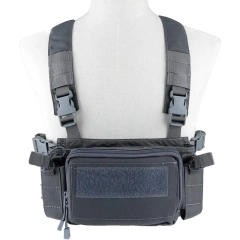 Customized Good Quality Camouflage Tactical Vest Outdoor Tactical Vest for Hunting Heavy Duty Tactical Chest Rig Customized Outdoor Chest Rig Tactical Vest for Training Camouflage Hunting Molle Mag Pouches Tactical Chest Rig Bag