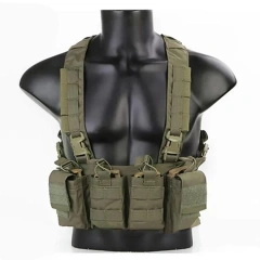 Customized Tactical Vest Chest Rig for Training Utility Tactical Chest Rig Heavy Duty Tactical Pouch Chest Rig Tactical Accessories Chest Rig Pack with Magazine Pouch Nylon Tactical Chest Rig for Men Outdoors Tactical Chest Rig