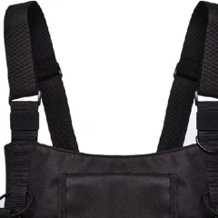 Tactical Accessories Vest Chest Rig for Outdoor Heavy Duty Tactical Vest Rig Bag Adjustable Tactical Chest Rig High Quality Tactical Vest Outdoor Tactical Chest Rig Vest Adjustable Tactical Chest Harness Rig with Pouches