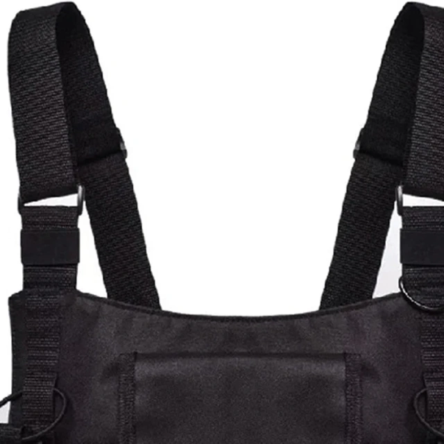 Tactical Accessories Vest Chest Rig for Outdoor Heavy Duty Tactical Vest Rig Bag Adjustable Tactical Chest Rig High Quality Tactical Vest Outdoor Tactical Chest Rig Vest Adjustable Tactical Chest Harness Rig with Pouches