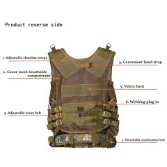Outdoor Training Vest Ultra-Light Breathable Vest Adjustable for Adults with Games or Training  Breathable Training Vest Tool Belt with Medium Pouches Weight Dispersal Work Vest