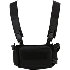 Tactical Micro Chest Vest with Chest Strap Good Quality Tactical Backpack Vest Outdoor Tactical Chest Rig Custom High Quality Tactical Training Mini Rig Outdoor Durable Protective Safety Vests Chest Tactical Carriers Chest Rigs