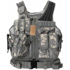 Adjustable Outdoors High-quality Breathable Vest Adjustable Breathable Training Durable Numerous Pockets Vest  Hot selling Adjustable Weighted Vest Weight Training Fitness Workout Running vest