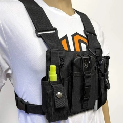 Advanced Tactical Chest Vest with Adjustable Pockets Tactical MOLLE Vest Heavy Duty Tactical Vest Rig Adjustable Tactical Molle Micro Chest Rigs Modular Tactical Chest Rig Vest with Mag Pouch High Quality Training Chest Rigs
