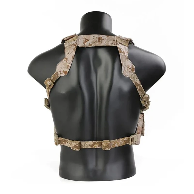 Customized Camouflage Carrier Chest Rig Chest Rig for Outdoor Good Quality Tactical Chest Hanging Vest Hot Selling Outdoor Tactical Hunting Gear Chest Rig Heavy Duty Tactical Vest Chest Rig Protective Tactical Chest Rig