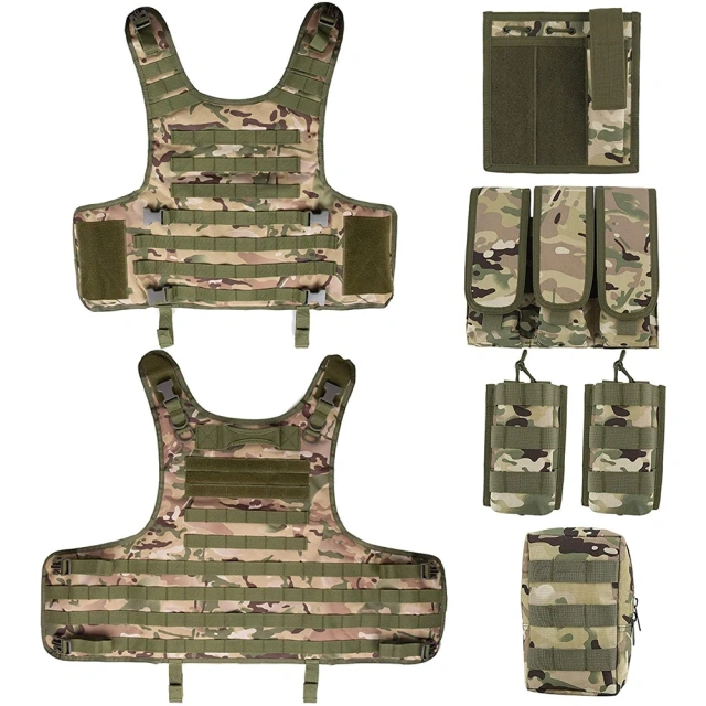 High Quality Outdoors Training Vest Outdoors Breathable Tactical Vest for Outdoor Adjustable Lightweight Tactical Hunting Vest Hot selling lightweight outdoors Training Vest Quick Release Vest Training Paintball Vest