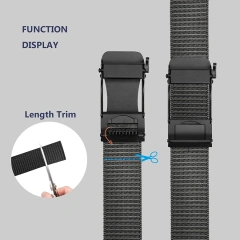 Wear-resistant Lightweight Nylon Ratchet Belt Men Tactical Stretch Hiking Hunting Pants Web Golf Belt  Training Durable Sports Fashionable Nylon Ratchet Belts Men Web Tactical Belt with Automatic Click Buckle Belt