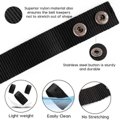 Wholesale Adjustable Thickened Tactical Belt Camping and Everyday Use Buckle Accessories Double Snap Buckle Nylon Tactical Belts   High Quality Wholesale Sports multifunctional Tactical Belt Men Rigger Durable Nylon Web Work Belt