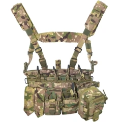 Adjustable Breathable Training Chest Rig Vest  Children Camouflage Vest Wear Kid Durable Portable Children Game Entertainment Outdoor vest  Training Low Profile Vest Durable Waterproof multifunctional Vest