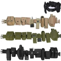 Wholesale Fashionable Training Tactical Belt Multifunctional Adjustable Tactical Duty Belt Duty Utility Belts with Pouch Holster  Sports Training Adjustable Casual Canvas Web Belt Durable Men with Tactical Flip Top Buckle Tactical Belt