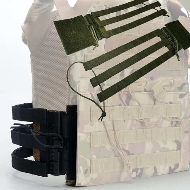 Tactical High-quality Durable Vest Quick Release Skeletal Mesh Wear-resistant Cummerbund Strap Side Tactical Belt  Wholesale Tactical Belt Waist Pack Outdoor Multi-functional Sport Game Mountaineering Casual Storage Bag Hunting Gear Belts