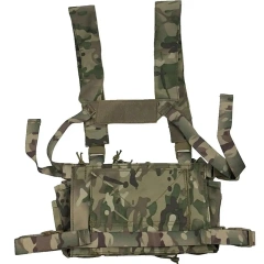 Customized Tactical Chest Rig for Hunting Adjustable Tactical Chest Rig Bag Heavy Duty Tactical Harness Vest Rig Bag Outdoor Sports Accessories Tactical Recon Chest Rig Camouflage Tactical Safety Chest Rig Tactics Molle Chest Rig Pouch