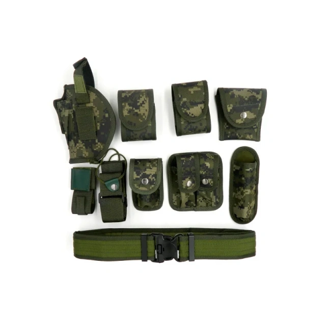 Wear-resistant Outdoors Security Training Multi Functional Belt Multifunctional Security Camouflage Waist Belt  Lightweight Camping Outdoor Premium Adjustable Camping Tactical Duty Belt Premium Multifunctional Utility Belt With Pouches