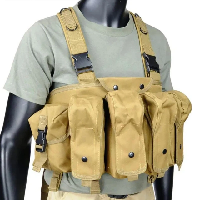 Outdoor Sports Accessories Tactical Recon Chest Rig Camouflage Tactical Safety Chest Rig Tactics Molle Chest Rig Pouch military Training Tactical Mini Rig Heavy Duty Camouflage Harness Vest Tactical Chest Rig Tactical Chest Rig Harness