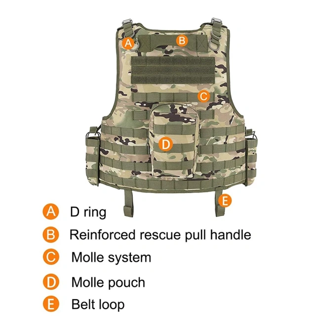 Wholesale Training Hunting Vest High Quality Training Tactical Vest for Outdoors Breathable Men Tactical Vest high-quality durable Adjustable Breathable Assault Training outdoors Breathable Vest
