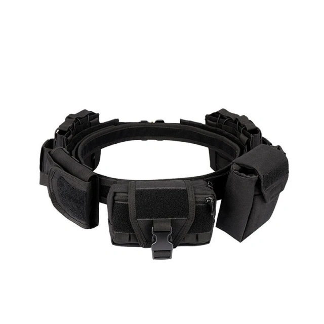 High-quality Durable Waterproof Quick Detachable and Adjustable Security Patrol Multifunctional Waist Belt  High Quality Quick-release Buckle Multi-functional Tactical Belt with Quick Release Accessory Pouches Mountaineering Duty Belt