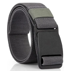 Hot Selling Outdoor Sport Durable Elastic Multifunctional Wear-resistant  Tactical Travel Stretch Golf Belt  Molle Pouch Belts with Heavy Duty Quick Release Metal Buckle Security Molle Waist Bag Waist Work Tactical Belt