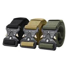 Wear-resistant Tactical Multifunctional Belt Webbing Riggers Web Belts Heavy Duty Quick-Release Metal Buckle Belt  High Quality Adjustable Mountaineering multifunctional Tactical Waist Bag Quick-release Buckle Camouflage Belt With Pouches