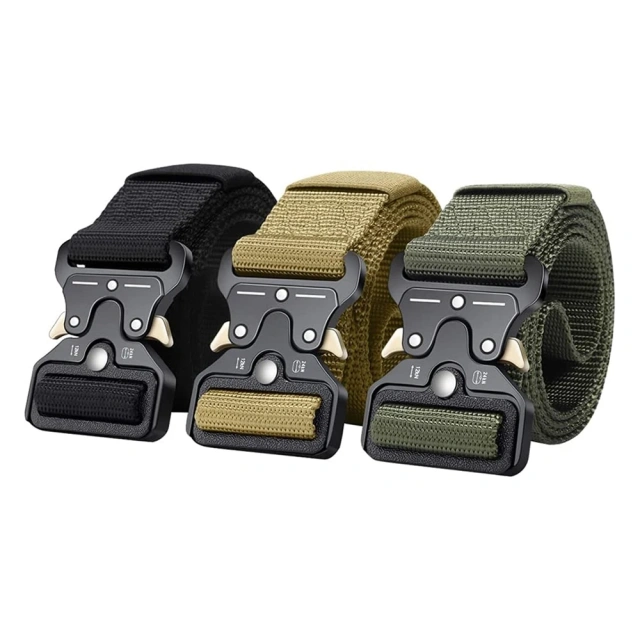 Wear-resistant Tactical Multifunctional Belt Webbing Riggers Web Belts Heavy Duty Quick-Release Metal Buckle Belt  High Quality Adjustable Mountaineering multifunctional Tactical Waist Bag Quick-release Buckle Camouflage Belt With Pouches