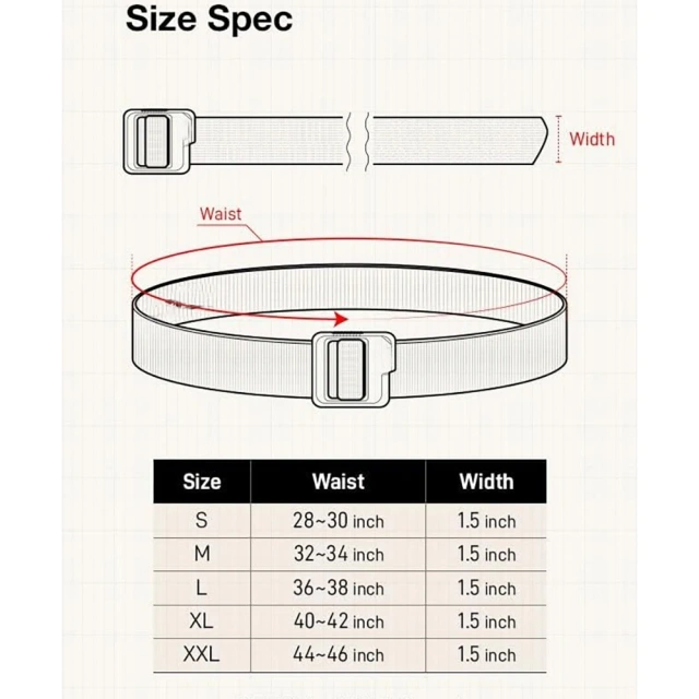 Adjustable Training Fashionable Tactical Belt Heavy Duty Webbing Quick-Release Buckle Multifunctional Tactical Belt  Adjustable Double-layer nylon Tactical Belt Premium Quick Release Rigger Heavy Duty Belts for Men Security Duty Equipment