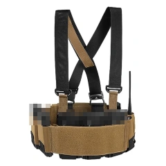 Hot Sale Detachable Adjustable Molle Tactical Chest Rig Vest Lightweight Tactical Chest Rig for Hunting Tactical Vest Heavy Duty Tactical Chest Rig Tactical MOLLE Chest Rig Vest with Straps Outdoor Tactical Chest Rig