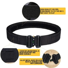 Quick-release Multi-functional Premium Buckle Tactics Belt Mountaineering Duty Outdoor Tactical Multifunctional Belt  Men Breathable Sports multifunctional Adjustable Training Sports Tactical Belt inch Stretch Nylon Web Belt
