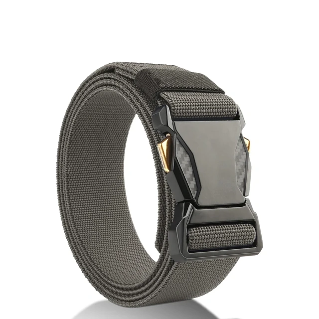 Wear-resistant Durable Hiking Hunting Pants Tactical Belt Stretch Nylon Web Quick Release Work Tactical Belt  Adjustable Training Tactical Belts Nylon Web Belt Wear-resistant Lightweight Heavy Duty Metal Buckle Tactical Belts