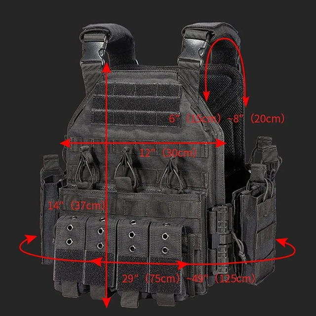 Adjustable Detachable Tactical Training Vest Lightweight Assault Training Vest Breathable Tactical Vest for Outdoorhigh-quality Training Vest Lightweight Camouflage Loaded Vest sports equipment Training Vest