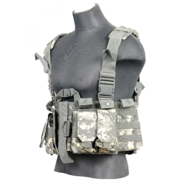 Wholesale Quick Release Tactical Plate Carrier Chest Rig Tactical Vest With Pouches Tactical Chest Harness MOLLE Rig Customized Tactical Modular Chest Rig Tactical Chest Rig for Outdoor Heavy Duty Camo Hunting Training Molle Chest Rig