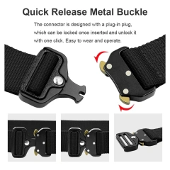 Adjustable Tactical Rigger Belt Nylon Webbing Utility Belt with Heavy Duty Quick-Release Buckle Tactical Rigger Belts  Sport enthusiasts Mountaineering High density Duty Web Belt Kit with Pouches Security Modular Duty Tactical Belts Heavy Duty Belt Kit