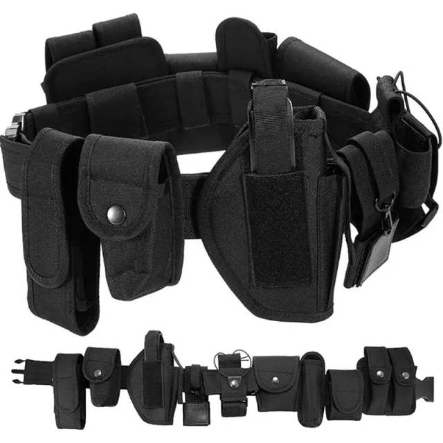 Accessories Adjustable Oxford Cloth Utility Belt Adjustable Heavy Duty Tactical Belt for Daily Commuting Hunting Training Belt   Breathable Adjustable Padded Pouch multifunctional Waist Bag Duty Outdoor Belt Tactical Utility Belt with Holster