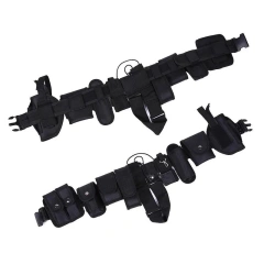 Fashionable Multifunctional Durable Outdoor Sports Gear Equipment Hunting Multifunctional Tactical Durable Belt with Pouches  Wear-resistant Lightweight stab-proof Sports Training Sports Adjustable Training Canvas Web Belt Durable Tactical Belt