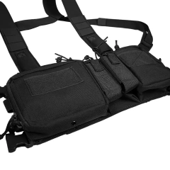 Hot Sale Hunting Accessories Tactical Chest Rig Outdoor Nylon Tactical Chest Rig Vest High Quality Tactical Vest Chest Rig Customized Tactical Vest Chest Rig for Training Utility Tactical Chest Rig Heavy Duty Tactical Pouch Chest Rig