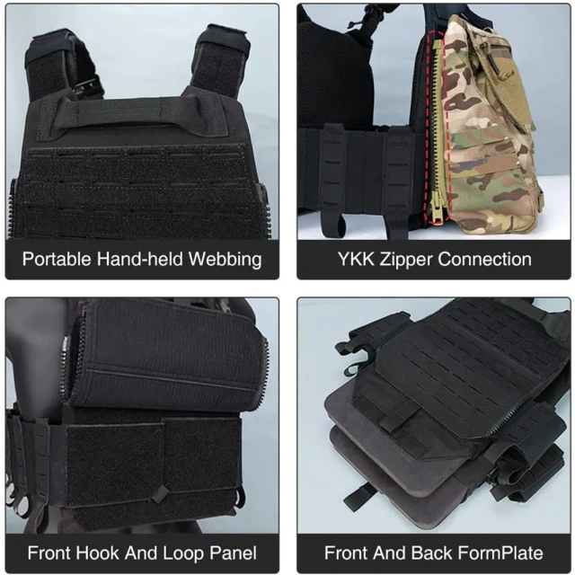 Customized Outdoors Durable Tactical Vest for Hunting Breathable Training Vest High Quality Hunting Wear-resistant Training Vest  Training Vest Breathable Security Adjustable Training durable outdoors security Training vest