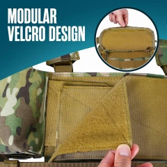 Tactical Accessories Chest Rig High Quality Tactical Molle Vest Pack Chest Harness Tactical Rig Vest for Hunting Custom Tactical Chest Rig Vests with Mag Pouches for Training Tactical Chest Vest Rig Adjustable Tactical Chest Rig