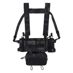 Hot Selling Tactical Gear Chest Rig Tactical Micro Chest Rig Heavy Duty Tactical Chest Rig Vest for Outdoor Hot Sale Tactical Chest Rig Vest Outdoor Hunting Tactical Chest Rig Adjustable Chest Rig with Pouches
