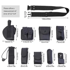 Premium Modular Equipment Security Utility Tactical Belt with Components Pouches Bag Holster for Security Hunting Hiking Belt  Fashionable Heavy Duty Quick multifunctional Release Buckle Tactical Belt Hiking Rigger Nylon Web Work Belt