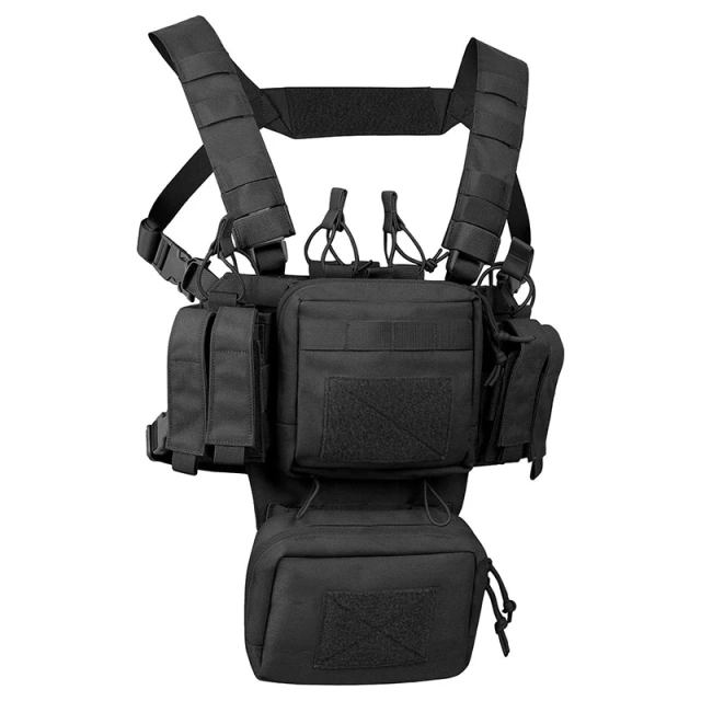 Detachable Tactical Molle Chest Rigs with Mag Pouch Adjustable Tactical Vest Rig Good Quality Tactical Chest Rig Detachable Tactical Molle Chest Rigs with Mag Pouch Adjustable Tactical Vest Rig Good Quality Tactical Chest Rig