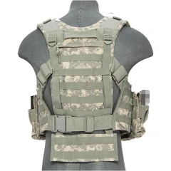 Wholesale Quick Release Tactical Plate Carrier Chest Rig Tactical Vest With Pouches Tactical Chest Harness MOLLE Rig Customized Tactical Modular Chest Rig Tactical Chest Rig for Outdoor Heavy Duty Camo Hunting Training Molle Chest Rig
