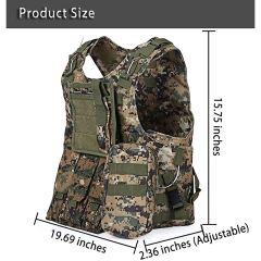 Assault Training Vest High Quality Tactical Equipment Vest for Training Outdoors Breathable Tactical Training Vest  Assault Harness Training Chest Vest for outdoors Breathable Paintball Sports Training equipment security vest