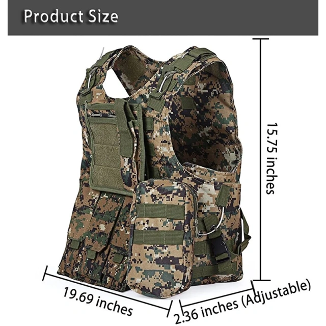 Assault Training Vest High Quality Tactical Equipment Vest for Training Outdoors Breathable Tactical Training Vest  Assault Harness Training Chest Vest for outdoors Breathable Paintball Sports Training equipment security vest