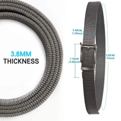 Men Wear-resistant Nylon Web Tactical Belt with Automatic Slide Buckle Golf Men Adjustable Tactical Belt  Wholesale Hot selling Sports Training Wholesale Hot Sell Men's Work Belt Buckle Fade-Resistant Panel Work Belt